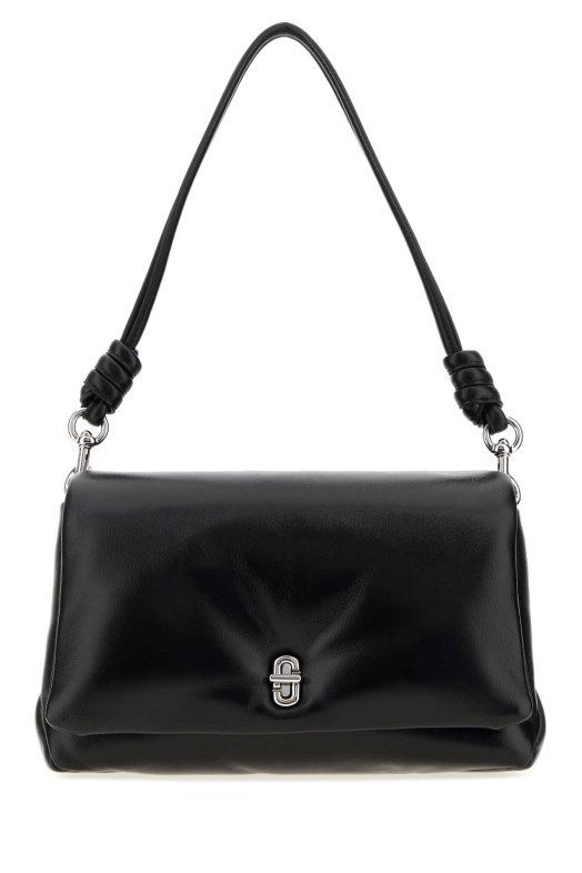 Black leather The Dual Puffy shoulder bag MARC JACOBS (2P6HSH015H01)