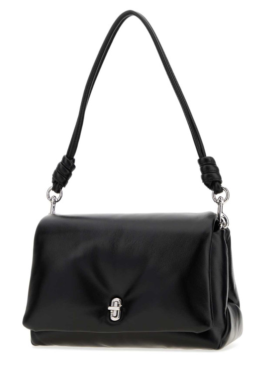 Black leather The Dual Puffy shoulder bag MARC JACOBS (2P6HSH015H01)