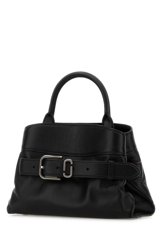 Маленькая кожаная сумка-сатчел черного цвета MARC JACOBS (2R5HSC012H01)
