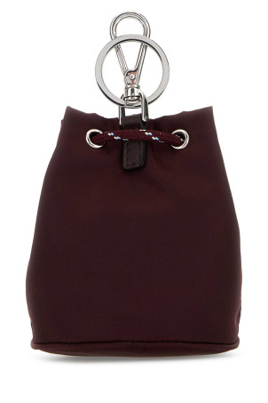 Burgundy fabric key ring PRADA (2TT2022HE1)
