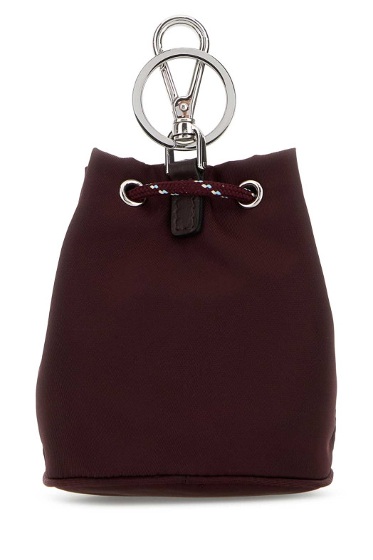 Бордовий брелок для ключів з тканини PRADA (2TT2022HE1)