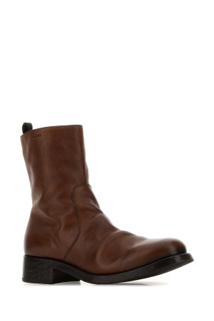 Brown leather boots PRADA (2UA006FX000V69)