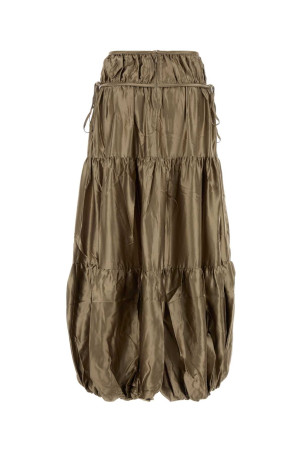Dove grey satin skirt CO (3077NLSCS26)