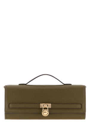 Olive green leather medium Hamilton Moderne handbag Multicolor MICHAEL BY MICHAEL KORS (30F5GHMC8L)