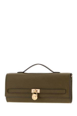 Olive green leather medium Hamilton Moderne handbag Multicolor MICHAEL BY MICHAEL KORS (30F5GHMC8L)