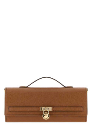 Brown leather medium Hamilton Moderne handbag Black MICHAEL BY MICHAEL KORS (30F5GHMC8L)