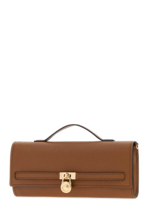Brown leather medium Hamilton Moderne handbag Black MICHAEL BY MICHAEL KORS (30F5GHMC8L)