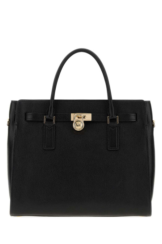Black leather Hamilton Moderne handbag Black MICHAEL BY MICHAEL KORS (30F5GNXS3L)