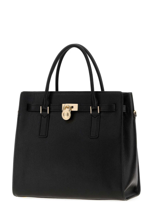 Black leather Hamilton Moderne handbag Black MICHAEL BY MICHAEL KORS (30F5GNXS3L)