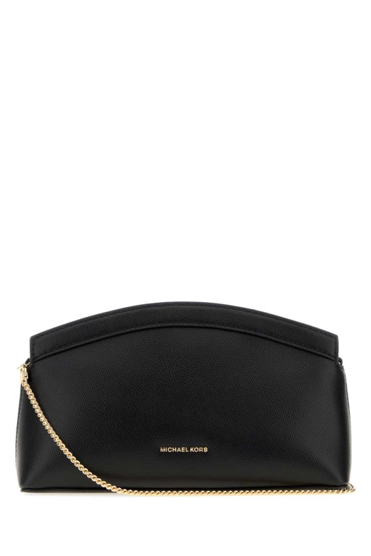 Black leather small Athena clutch Black MICHAEL BY MICHAEL KORS (30S6G13C5L)