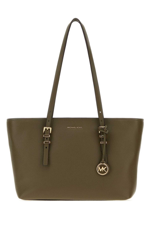 Olive green leather medium Quinn shopping bag Multicolor MICHAEL BY MICHAEL KORS (30T5GQNT2L)