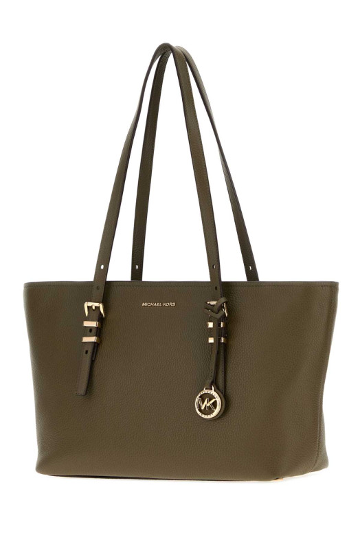 Olive green leather medium Quinn shopping bag Multicolor MICHAEL BY MICHAEL KORS (30T5GQNT2L)