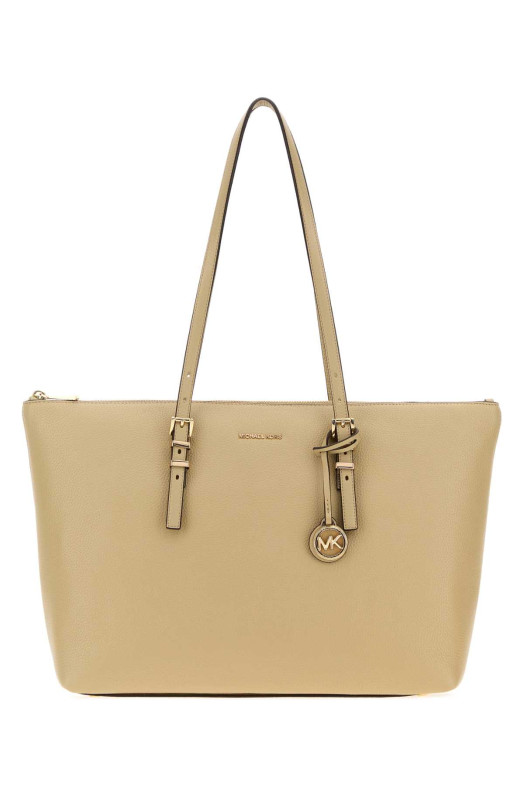 Sand leather large Quinn handbag Khaki MICHAEL BY MICHAEL KORS (30T6GQNT7L)