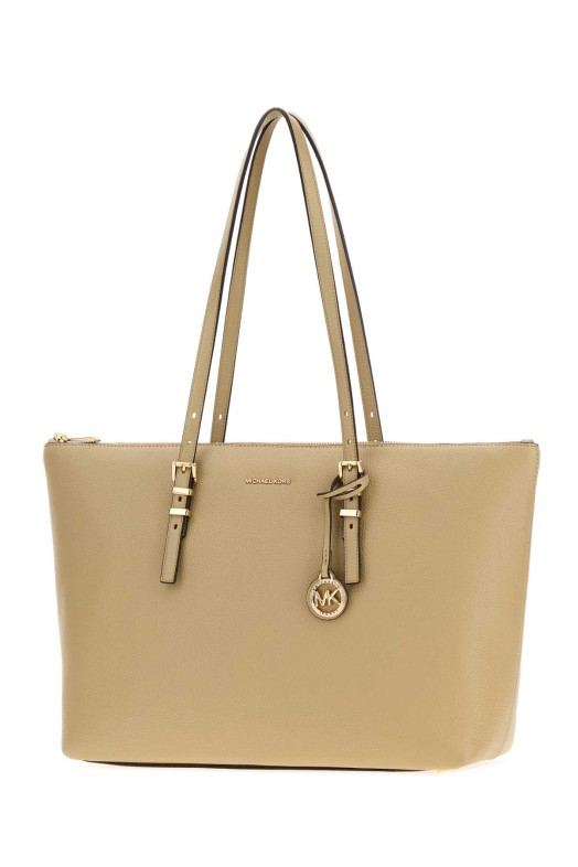Sand leather large Quinn handbag Khaki MICHAEL BY MICHAEL KORS (30T6GQNT7L)