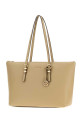Sand leather large Quinn handbag Khaki MICHAEL BY MICHAEL KORS (30T6GQNT7L)
