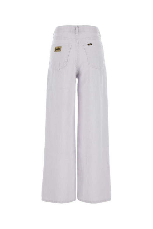 Lilac linen wide-leg pant LOIS (32276649)