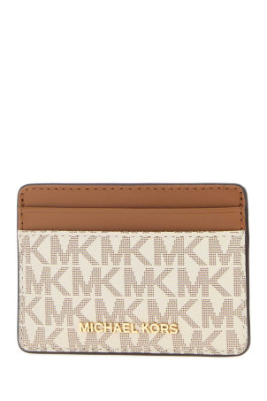Printed canvas card holder Biege MICHAEL BY MICHAEL KORS (32F1GJ6D0B)