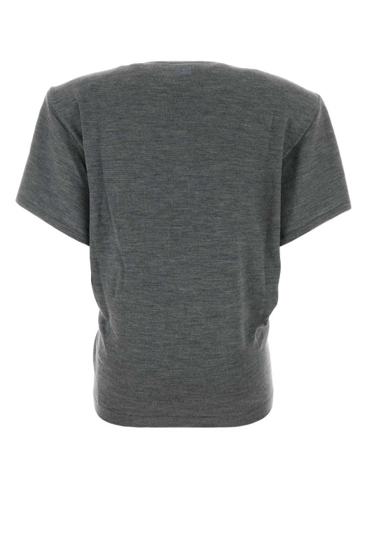 Grey wool t-shirt Gray MAGDA BUTRYM (349726)