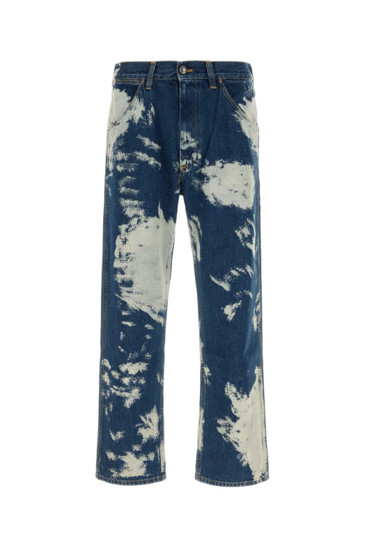 Двоколірні джинси «Ranch» з деніму від VIVIENNE WESTWOOD (3902000NW01LY)