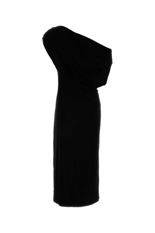 Black jersey one-shoulder dress CO (4189SJVIPS26)