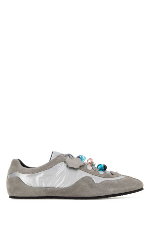 Grey fabric and suede Blaise sneakers CECILIE BAHNSEN (425FTW30003)