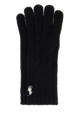 Black wool blend gloves POLO RALPH LAUREN (455981440)