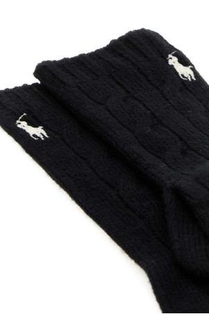 Black wool blend gloves POLO RALPH LAUREN (455981440)