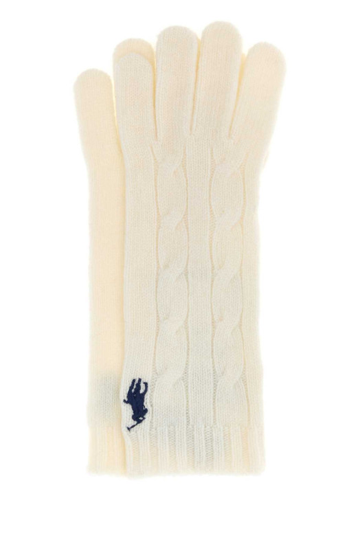 Ivory wool blend gloves POLO RALPH LAUREN (455981440)