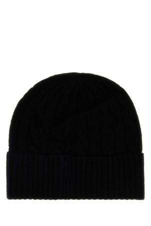 Black wool blend beanie hat POLO RALPH LAUREN (455981442)