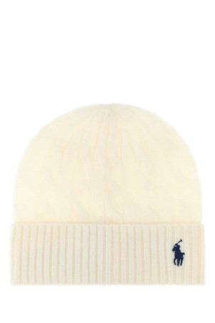 Ivory wool blend beanie hat Blue POLO RALPH LAUREN (455981442)