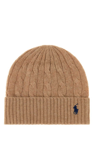 Beige wool blend beanie hat POLO RALPH LAUREN (455981442)