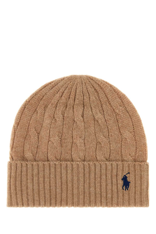 Beige wool blend beanie hat POLO RALPH LAUREN (455981442)