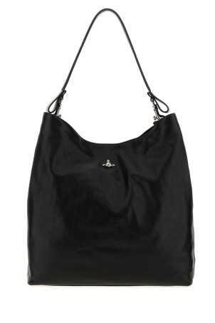 Black leather large Lottie shopping bag VIVIENNE WESTWOOD (4601000IWL00BX)