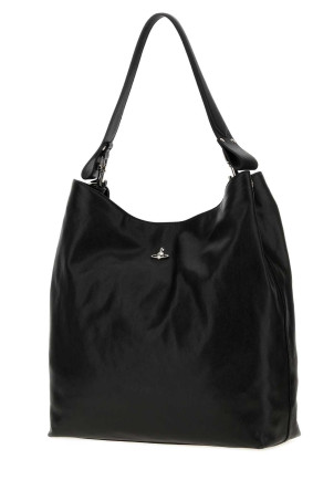 Black leather large Lottie shopping bag VIVIENNE WESTWOOD (4601000IWL00BX)