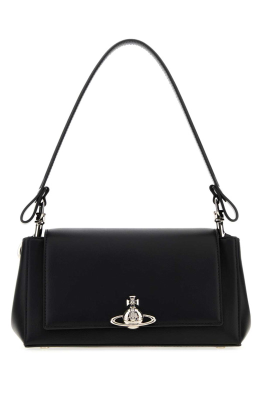 Black synthetic leather medium Hazel shoulder bag VIVIENNE WESTWOOD (4602000WWS0026)