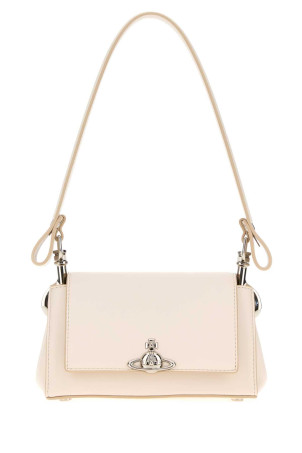 Ivory synthetic leather small Hazel shoulder bag VIVIENNE WESTWOOD (4603000WWS0026)