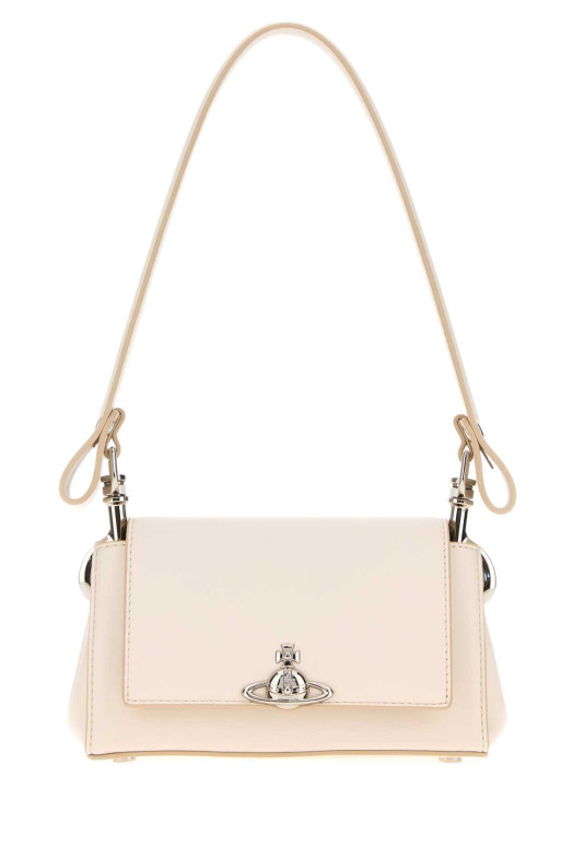Ivory synthetic leather small Hazel shoulder bag VIVIENNE WESTWOOD (4603000WWS0026)