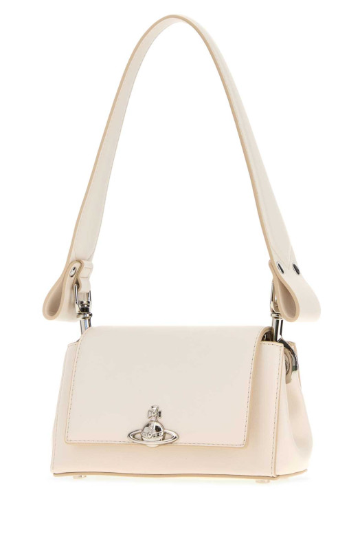 Ivory synthetic leather small Hazel shoulder bag VIVIENNE WESTWOOD (4603000WWS0026)