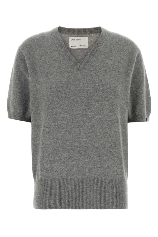 Grey stretch cashmere blend nÂ°490 sweater EXTREME CASHMERE (49020901TU01)