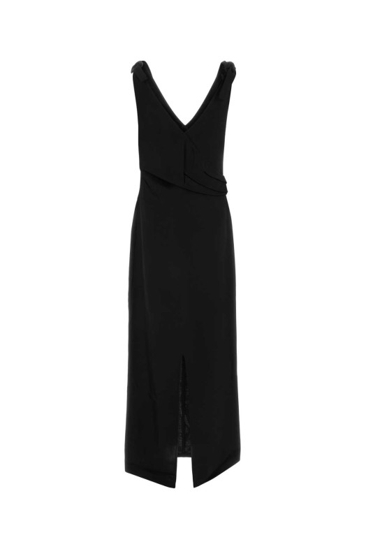 Black viscose dress CO (4917DVTS26)