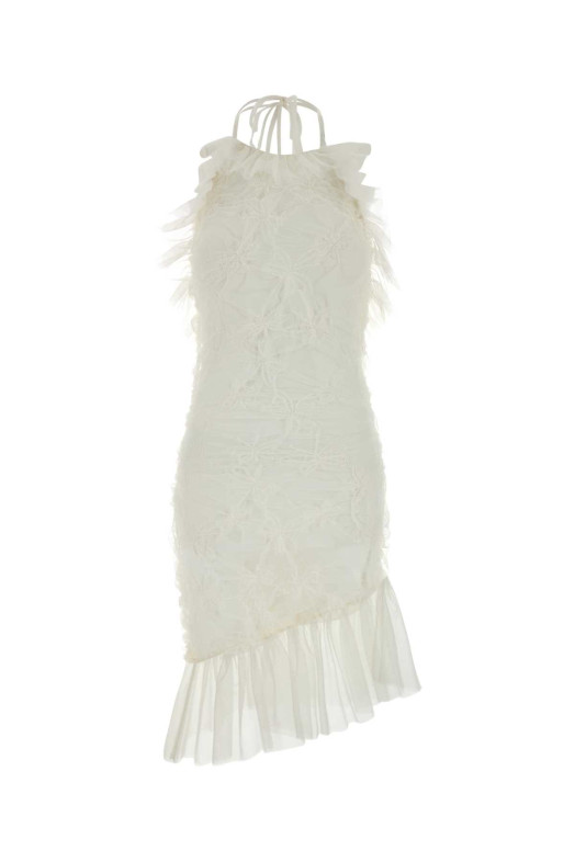 White tulle mini dress BLUMARINE (4A413A)