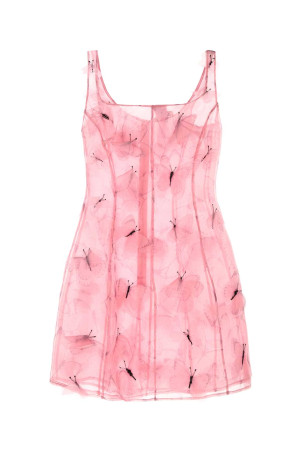 Pink silk mini dress BLUMARINE (4A449A)