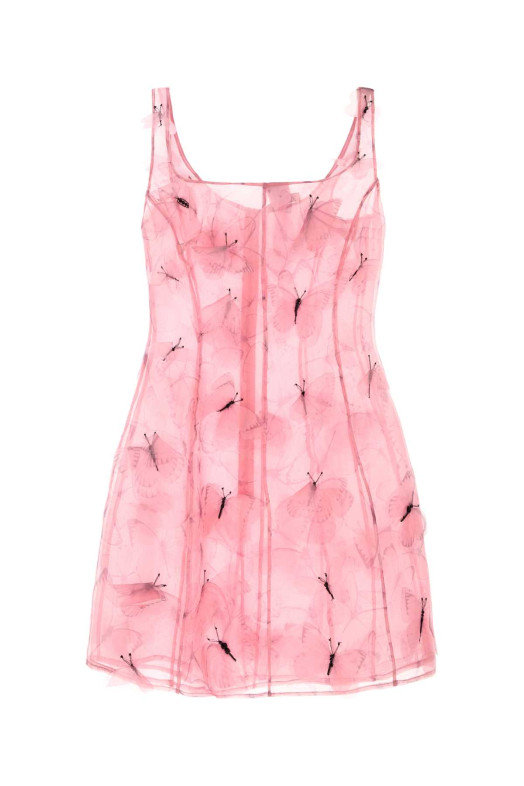 Pink silk mini dress BLUMARINE (4A449A)