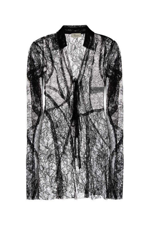 Black lace shirt BLUMARINE (4C228A)