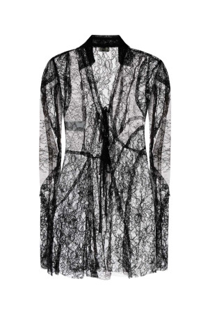 Black lace shirt BLUMARINE (4C228A)