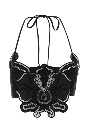Black lace top BLUMARINE (4C242A)