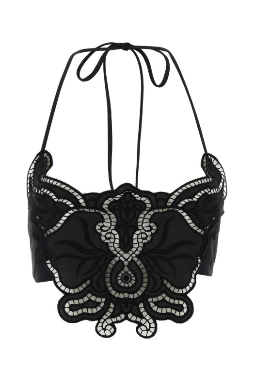 Black lace top BLUMARINE (4C242A)