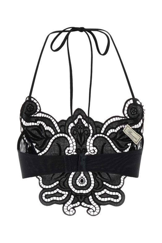 Black lace top BLUMARINE (4C242A)