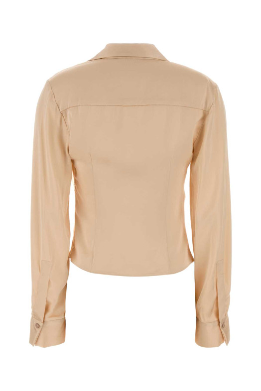 Peach stretch satin blouse BLUMARINE (4C270A)
