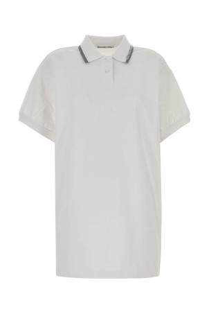 White cotton mini polo dress White T BY ALEXANDER WANG (4CC1266902)
